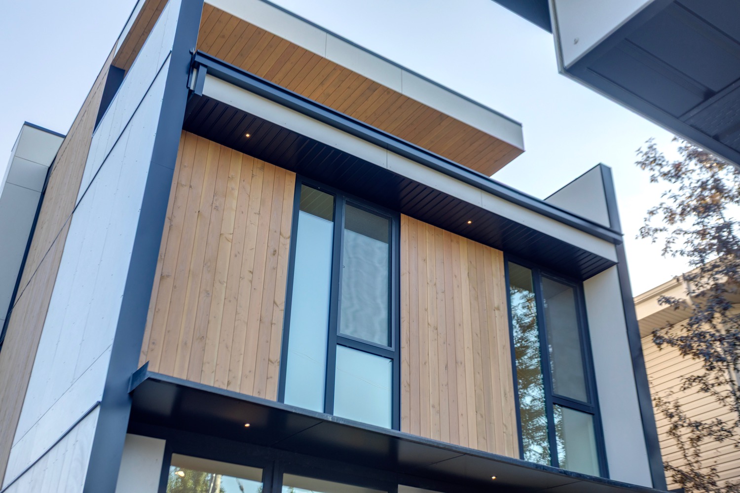 Exterior of the Aspen in Strathearn with homes for sale by Holland and Associates Real Estate in Edmonton.